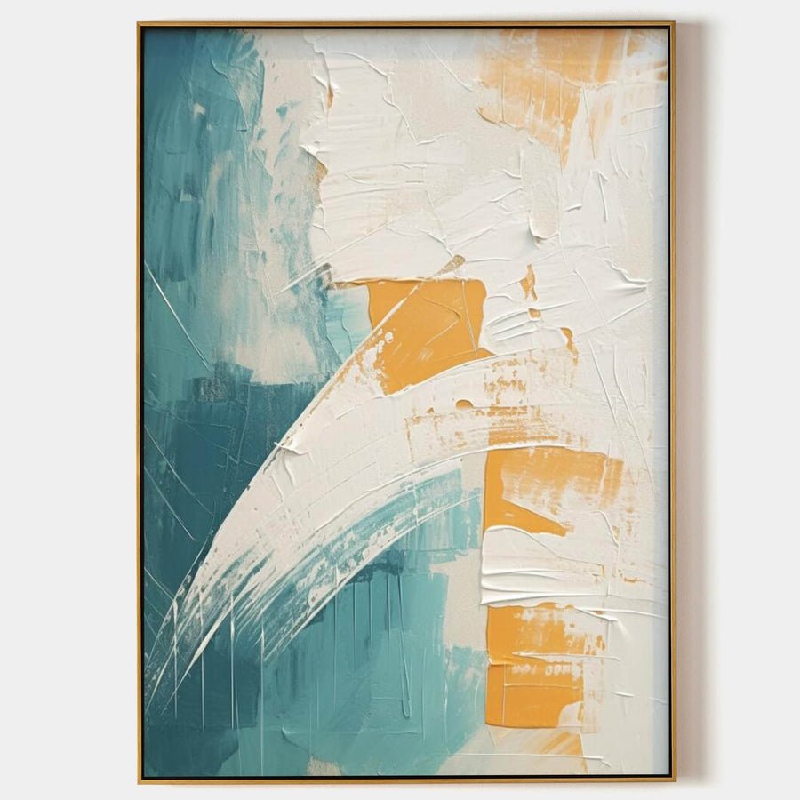 Teal and Saffron Sweep