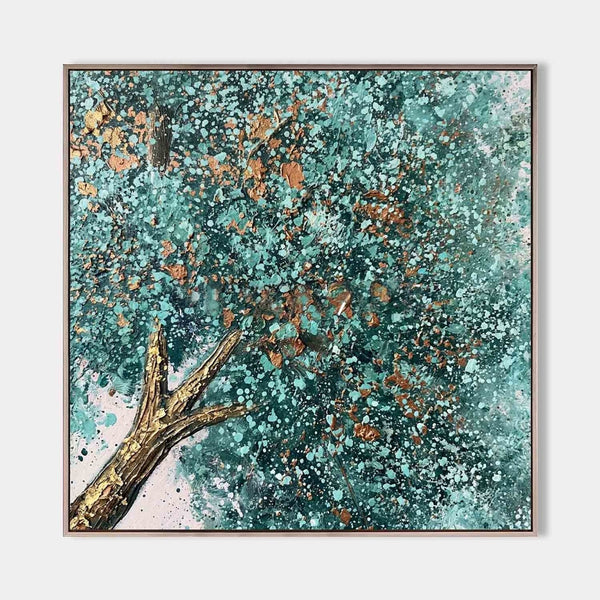 Teal Canopy with Gilded Trunk