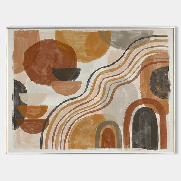 Terracotta Arches and Flowing Lines