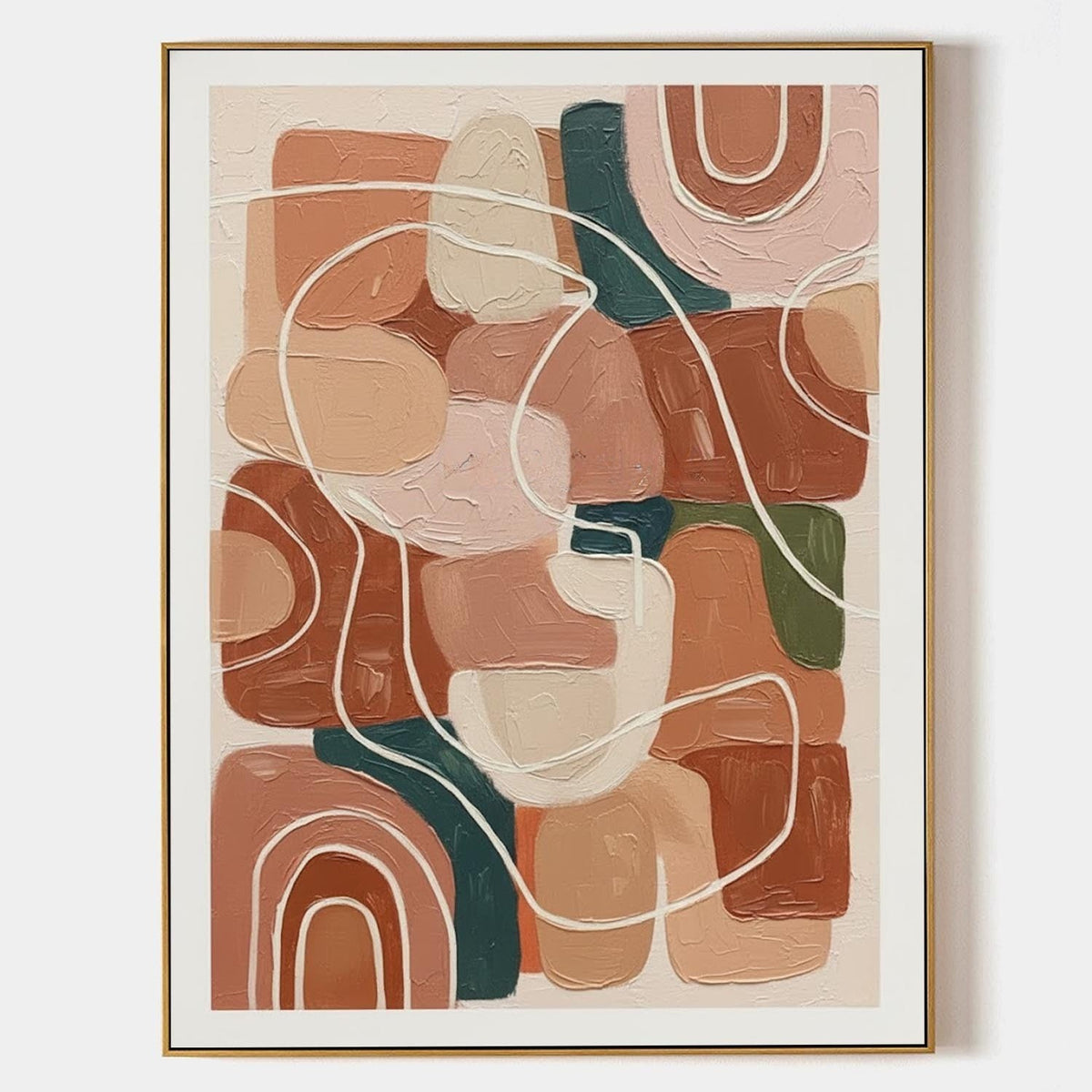 Terracotta Arches and Winding Lines