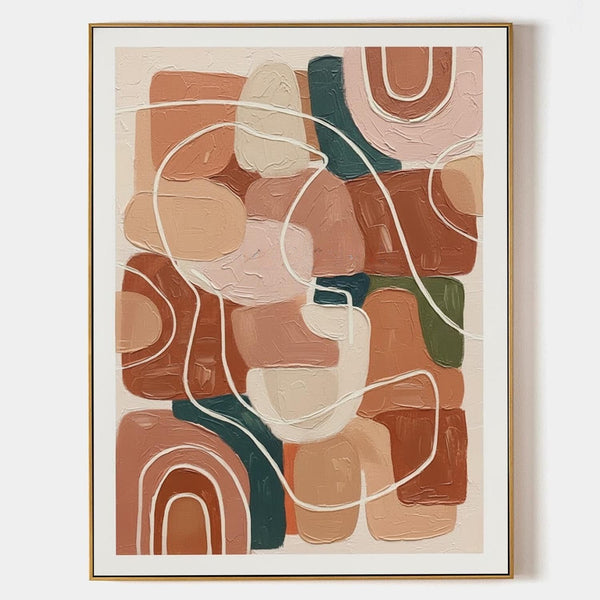 Terracotta Arches and Winding Lines
