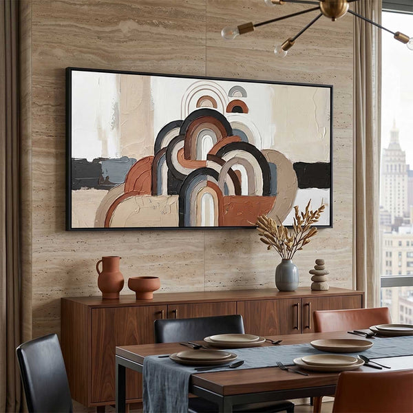 Terracotta Arches in Textured Relief