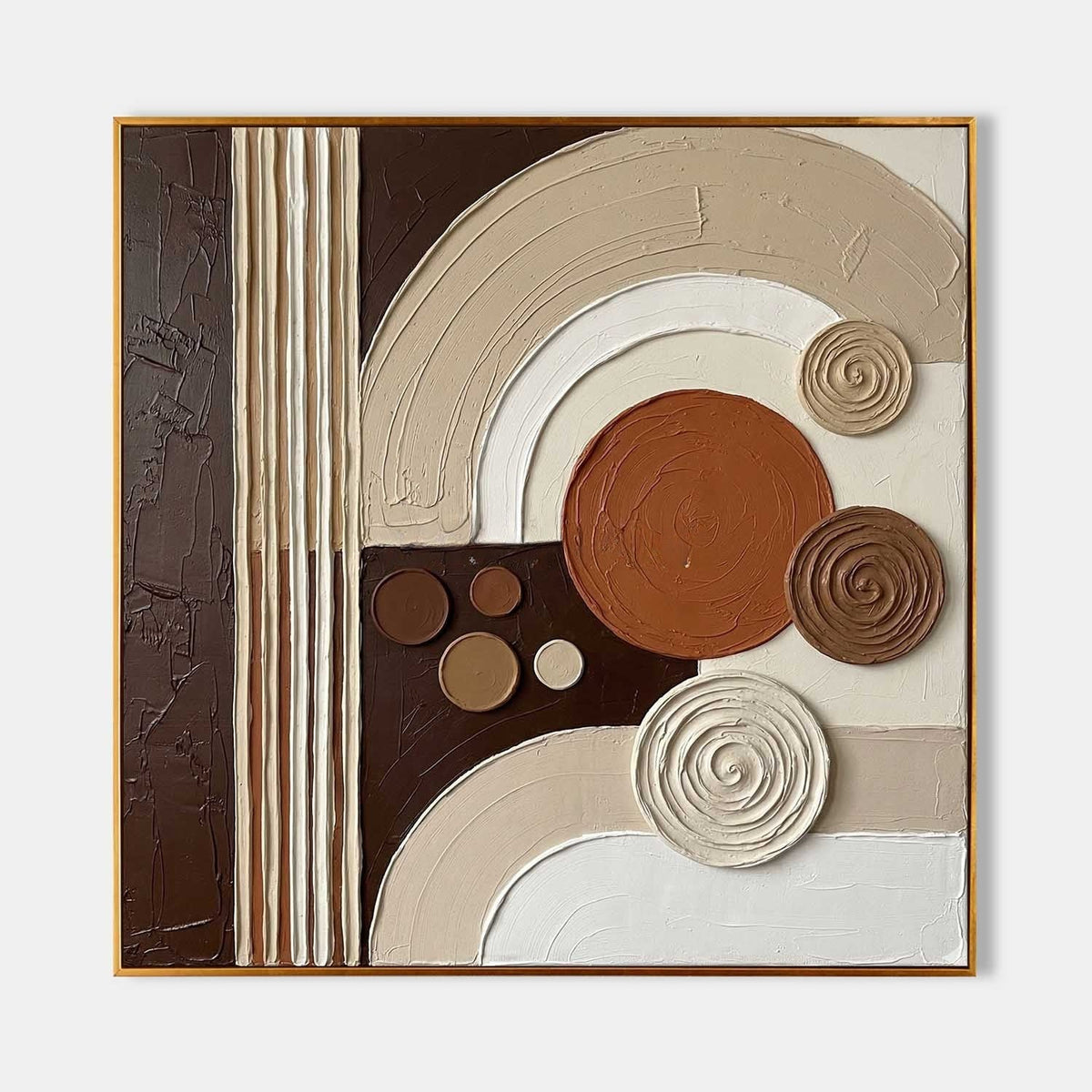 Terracotta Arcs and Spiral Discs