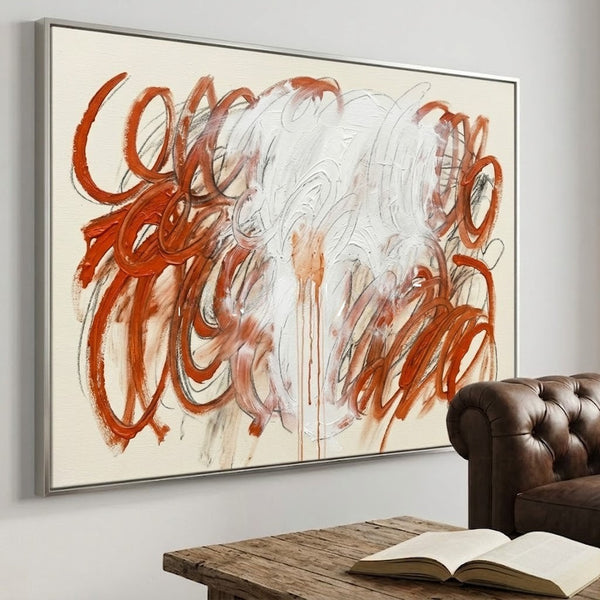 Terracotta Loops with White Impasto