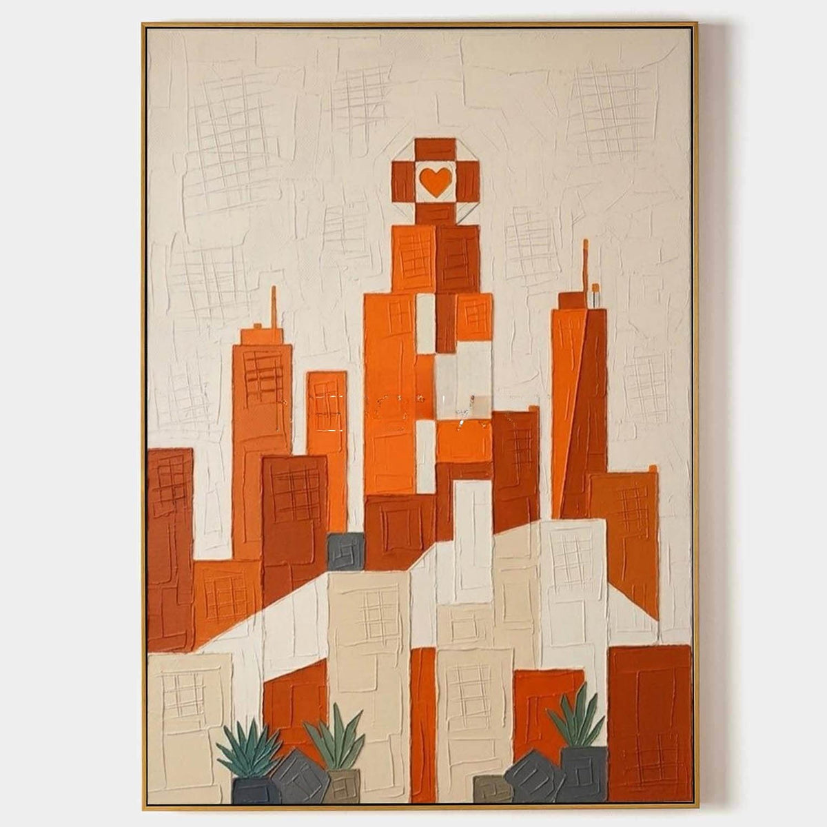 Terracotta Skyline with a Heart