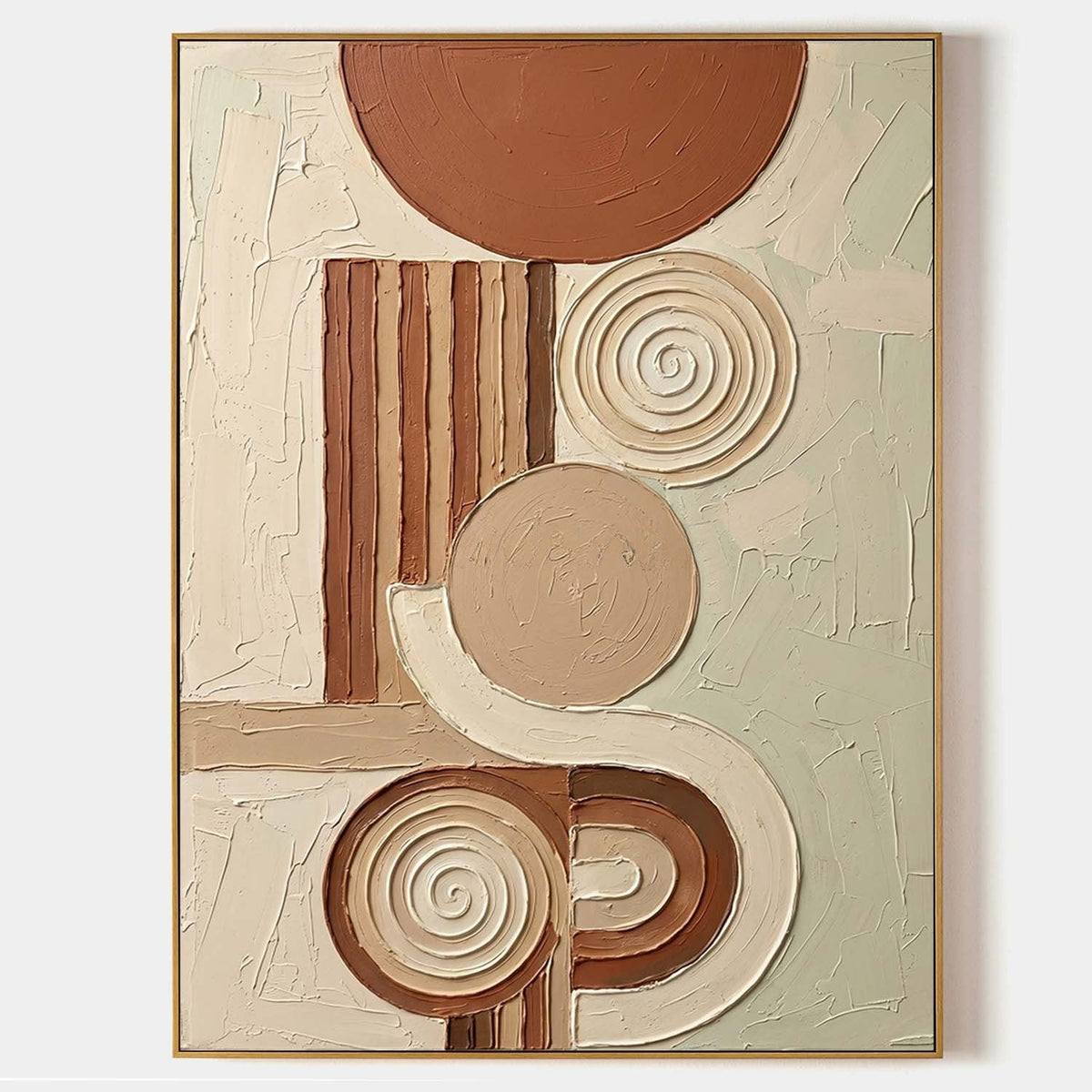 Terracotta Spirals in Raised Relief