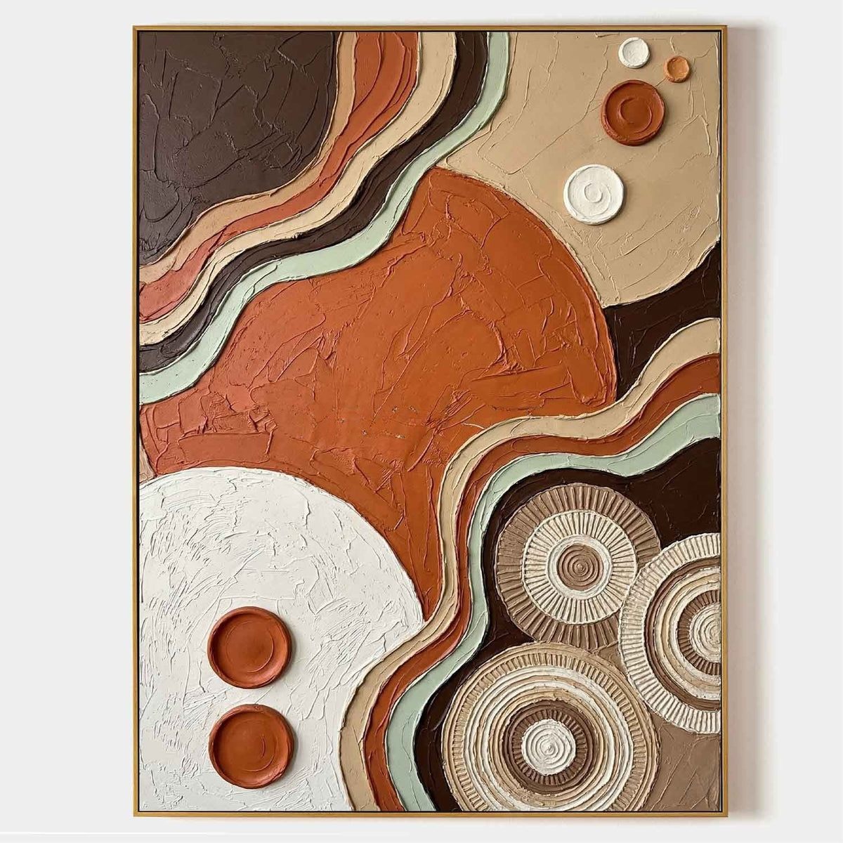 Terracotta Waves and Sculpted Circles