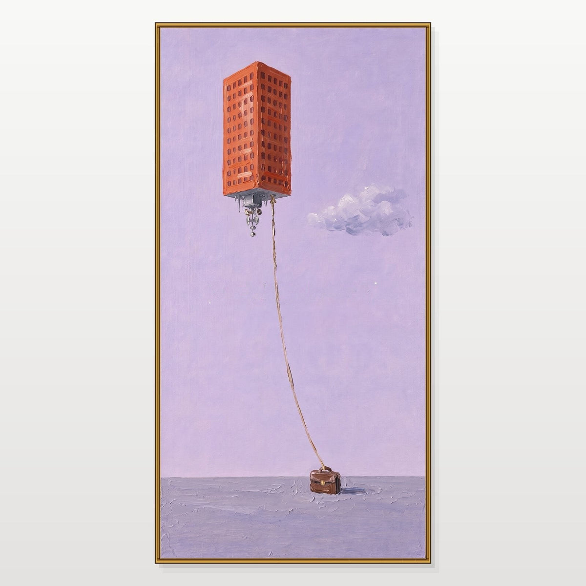 Tethered Tower in Lavender Sky