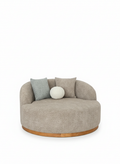 The Serene Circular Indoor Daybed - Side View