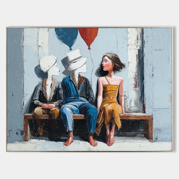 Three Figures and Two Balloons