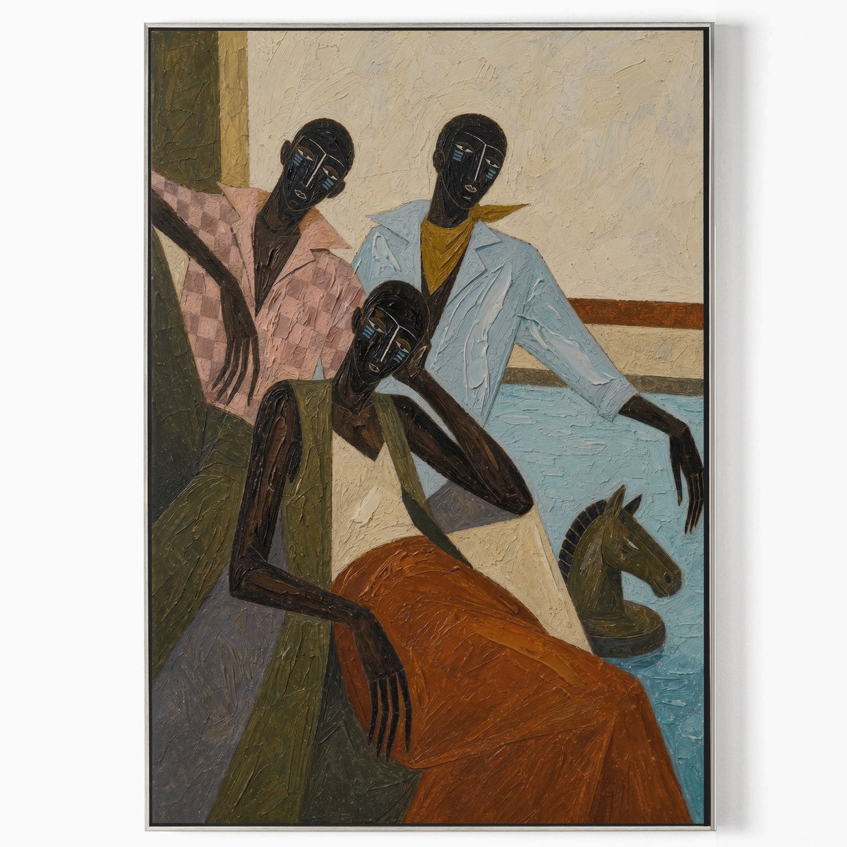 Three Figures with Chess Knight