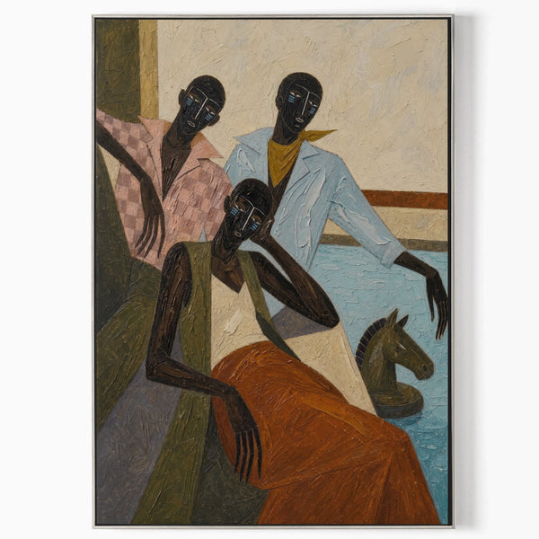 Three Figures with Chess Knight