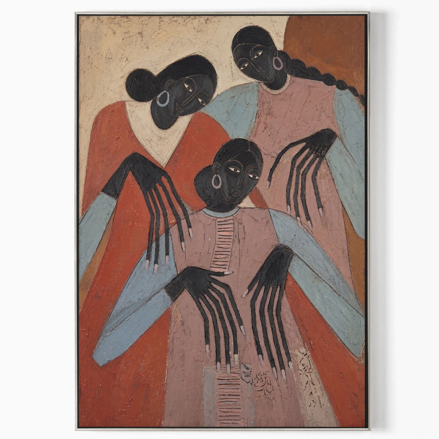 Three Women with Elongated Hands