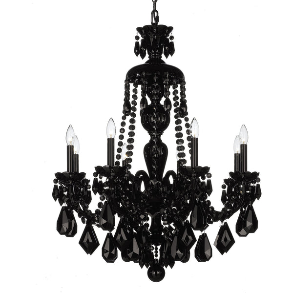 Tiered Hand-Cut Crystal Candle Chandelier