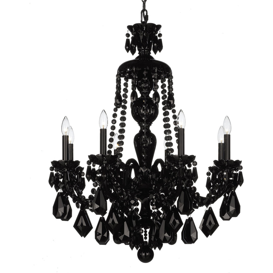 Tiered Hand-Cut Crystal Candle Chandelier