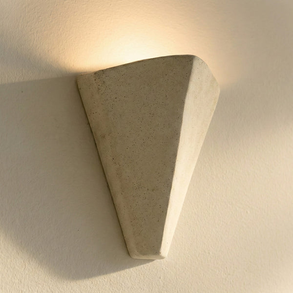 Tiered Matte Plaster Halo Wall Sconce