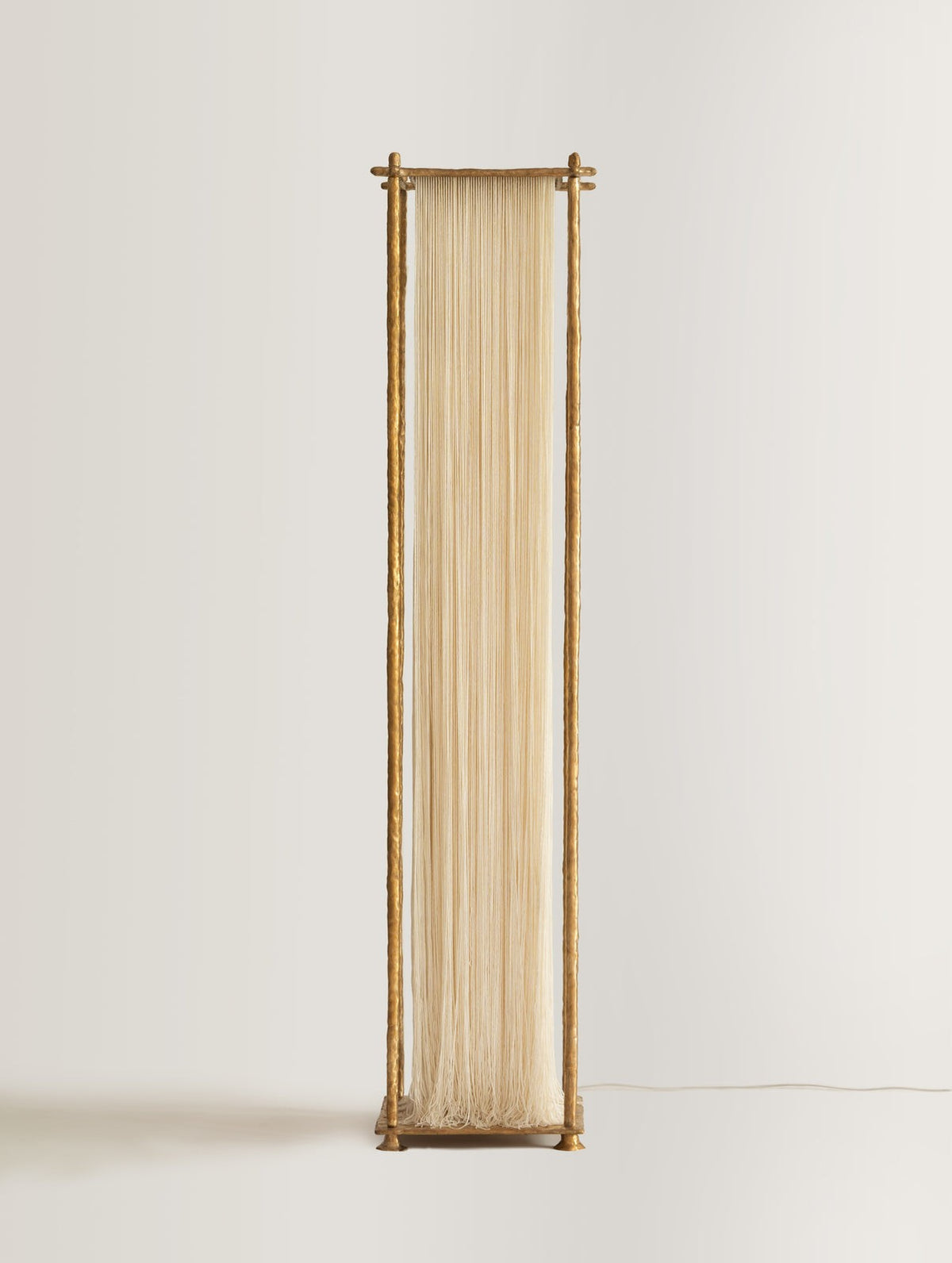 Tiered Silk Tassel Stainless Steel Floor Lamp