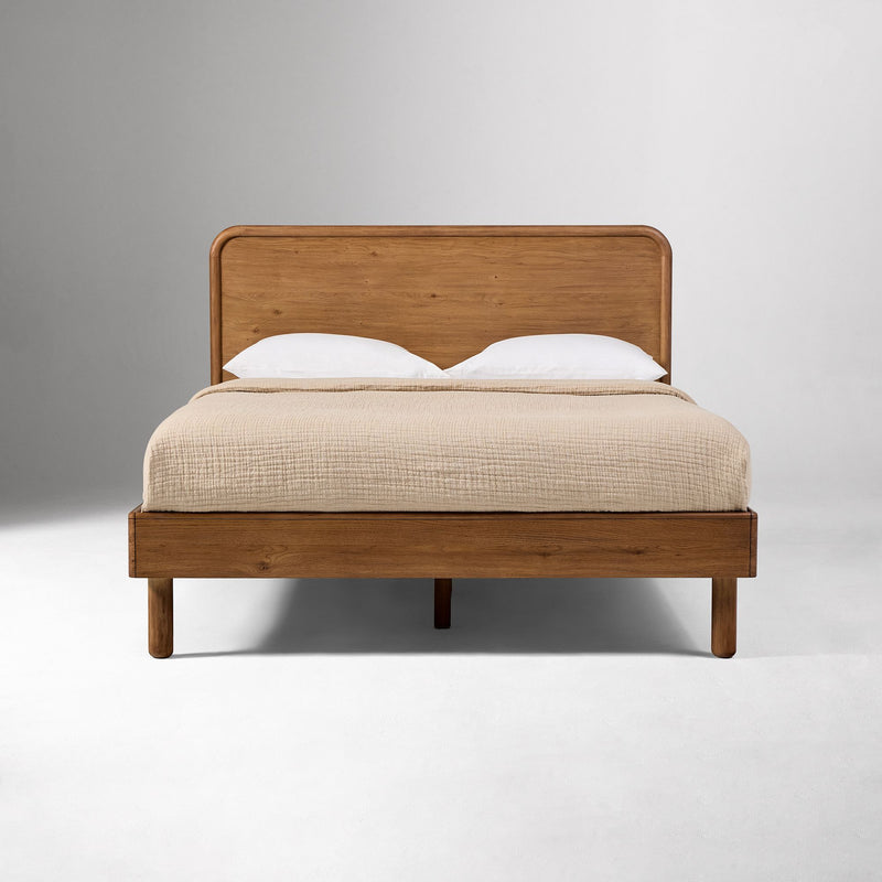 Toasted Oak Bed | Contemporary Home Living