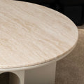 Travertine Arch Coffee Table - View 5