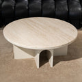 Travertine Arch Coffee Table - View 2