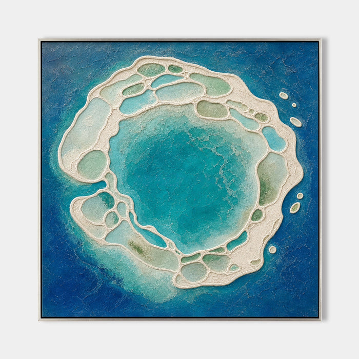 Turquoise Atoll in Deep Blue