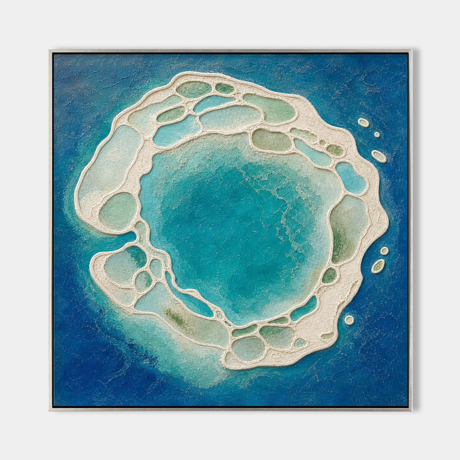 Turquoise Atoll in Deep Blue