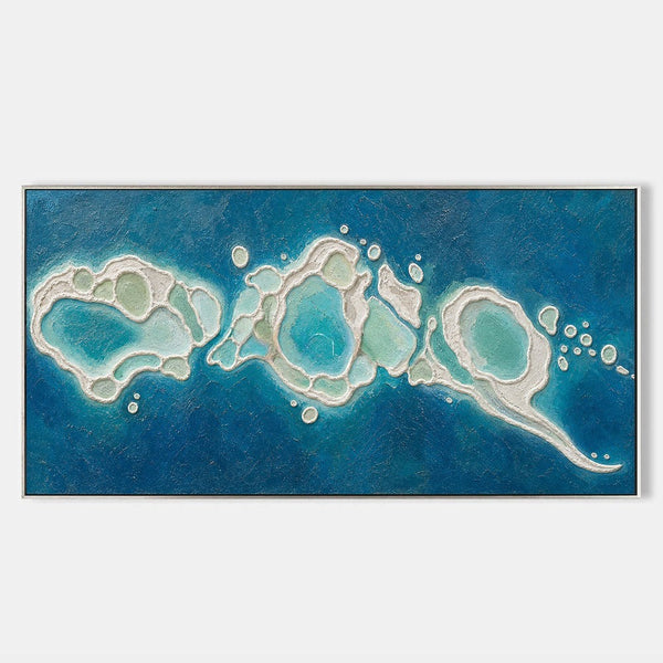 Turquoise Atolls in Deep Blue