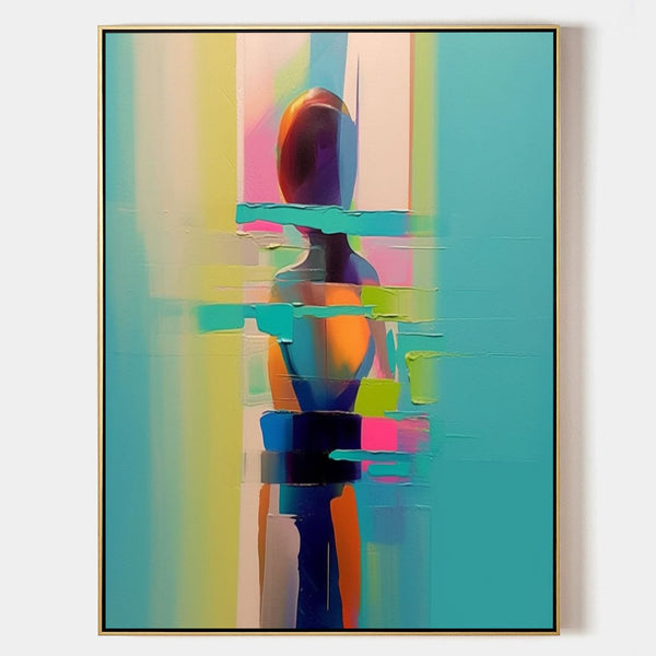 Turquoise Figure in Fractured Color