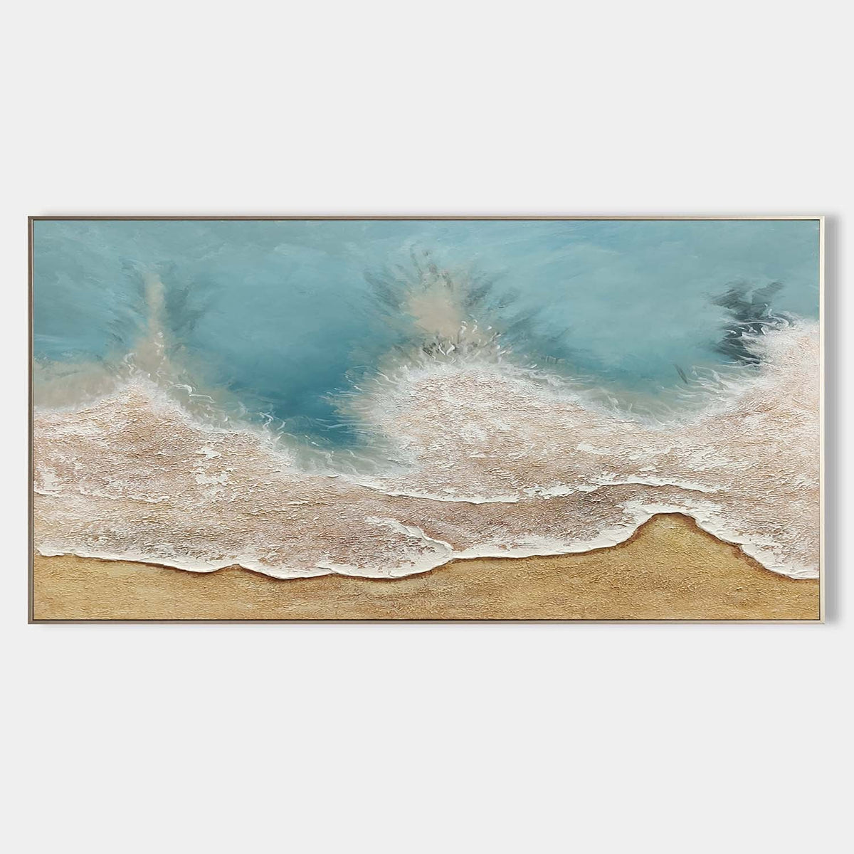 Turquoise Tide Over Golden Sand
