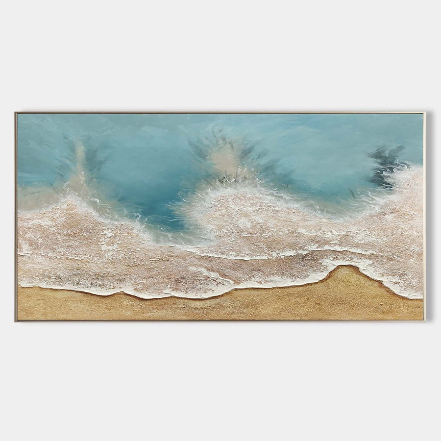 Turquoise Tide Over Golden Sand