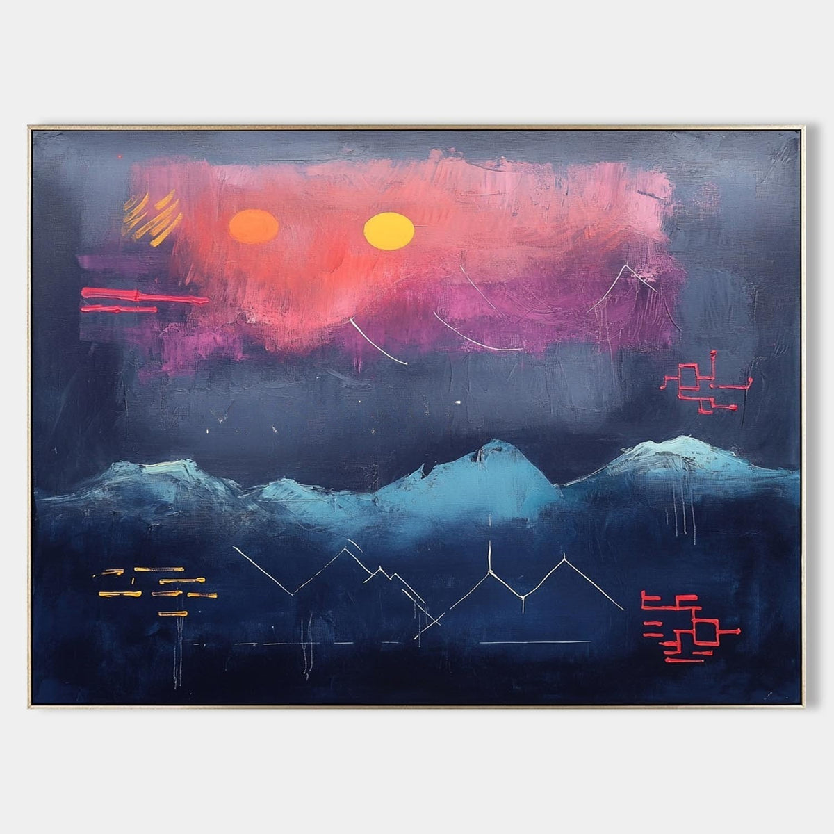 Twin Suns Over Midnight Peaks