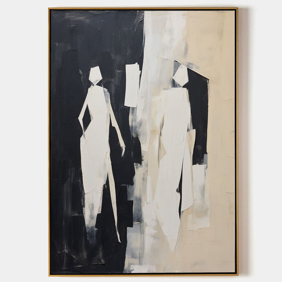 Two Ivory Figures in Shadow