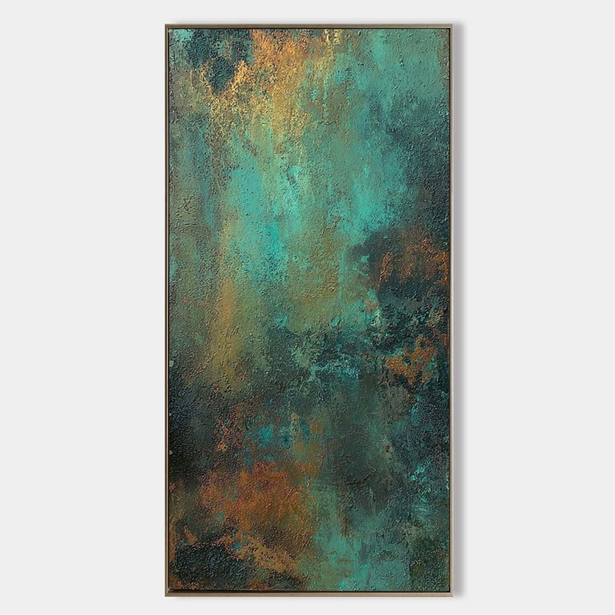 Verdigris Patina in Copper and Teal