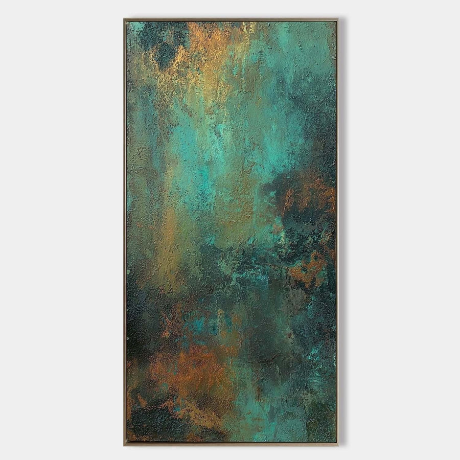 Verdigris Patina in Copper and Teal