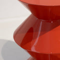 Vermillion Hourglass Accent Table - View 4