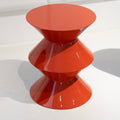 Vermillion Hourglass Accent Table - View 2