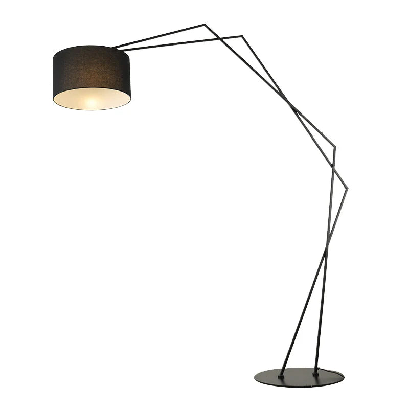 Lampada da terra moderna ad arco geometrico – Illuminazione scultorea 