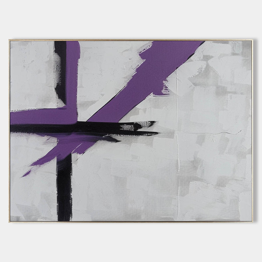 Violet and Black Crossing Strokes