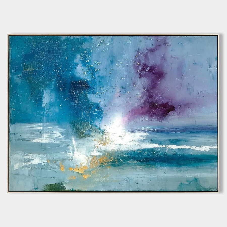 Violet Storm Over Turquoise Sea