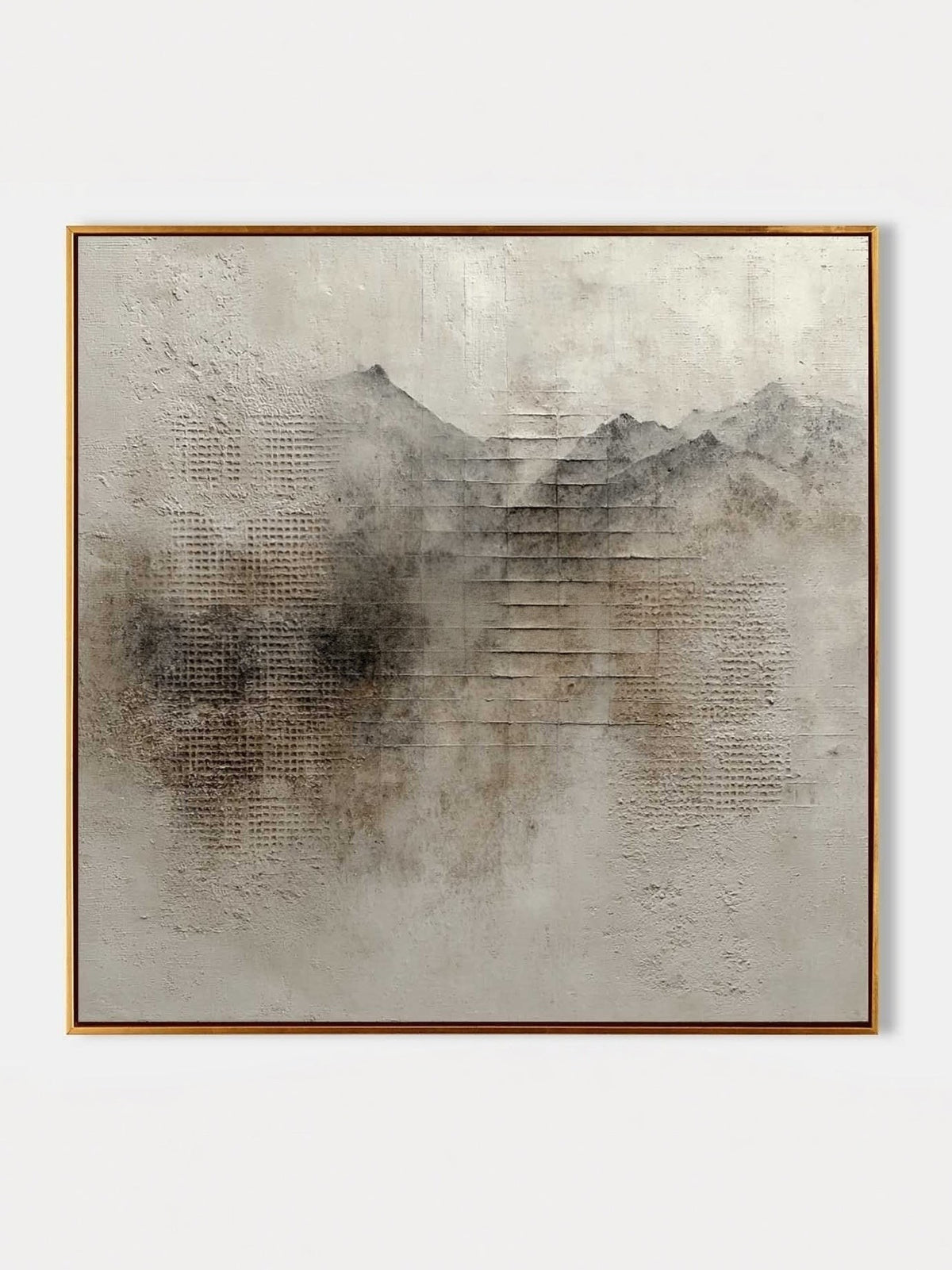 Wabi-Sabi Abstract Mountain Range Wall Art