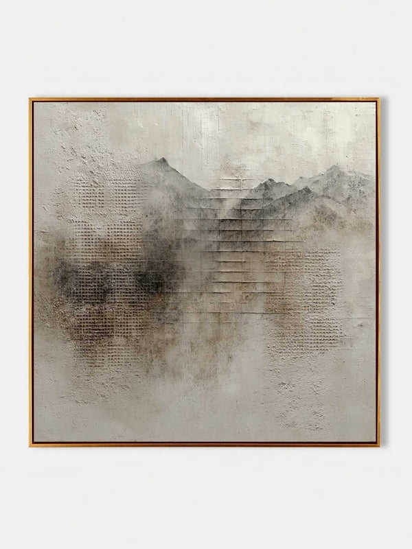 Wabi-Sabi Abstract Mountain Range Wall Art