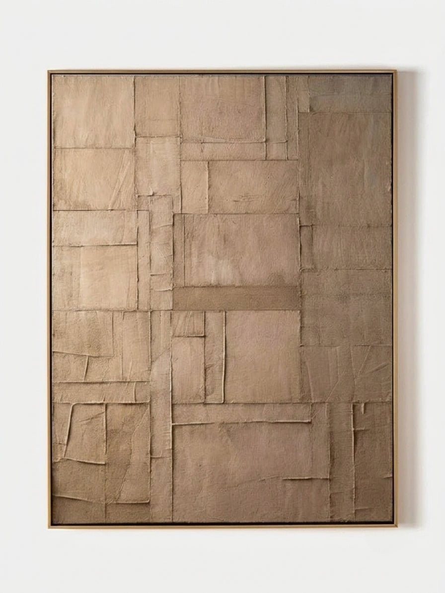 Wabi-Sabi Brown Texture Wall Art