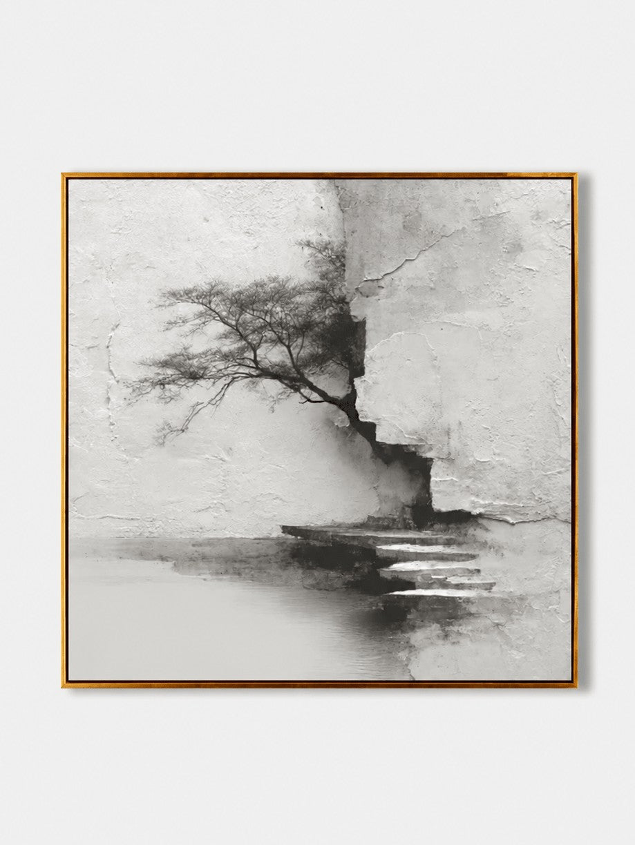 Wabi-Sabi Lone Tree Wall Art