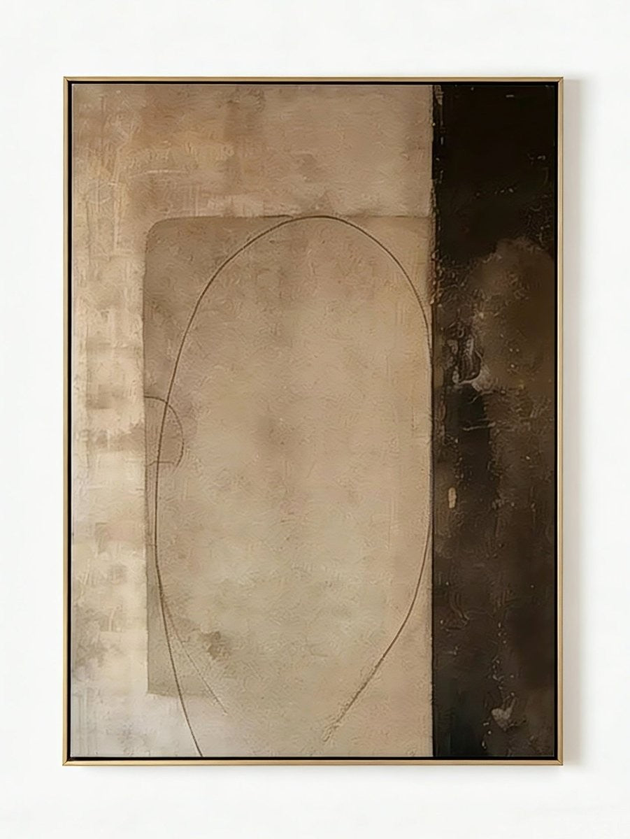 Wabi-Sabi Minimalist Abstract Painting