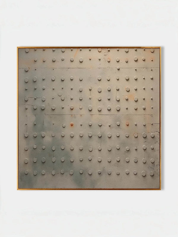 Wabi-Sabi Textured 3D Rivet Wall Art