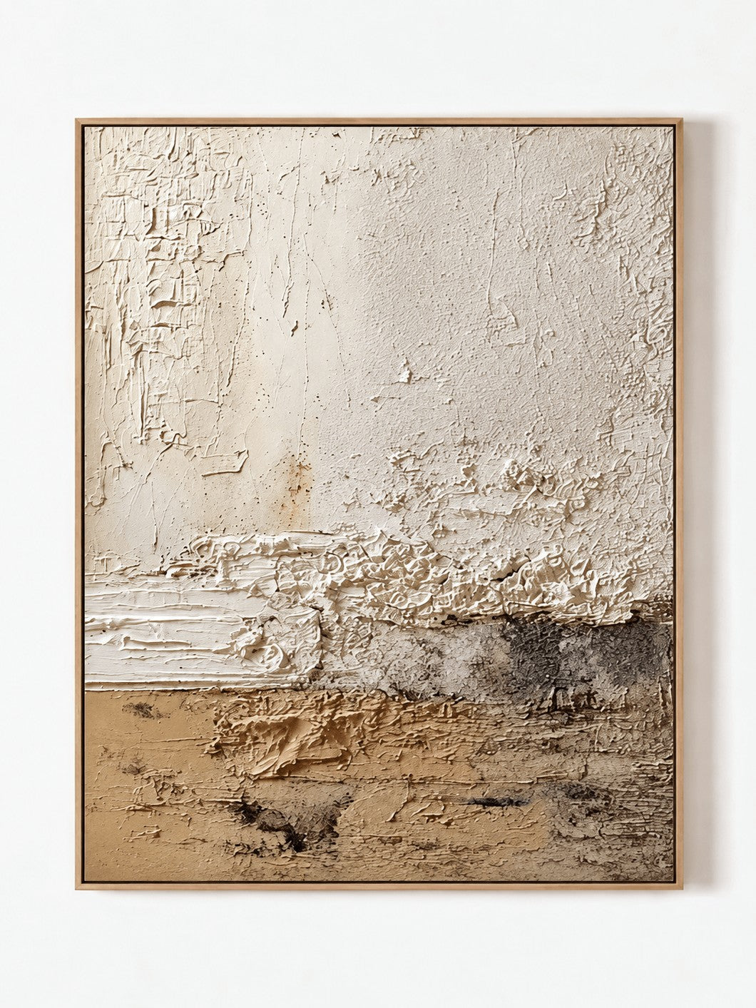 Wabi Sabi Textured Abstract Landscape Painting