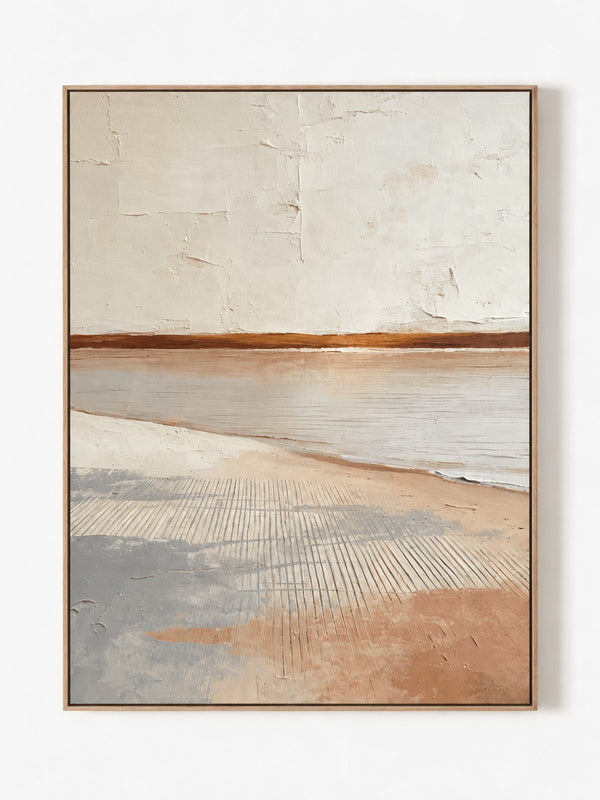 Wabi-Sabi Textured Coastal Wall Art