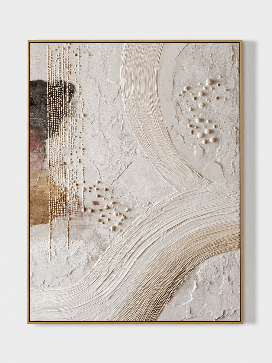 Wabi Sabi Textured Flowing Abstract Wall Art