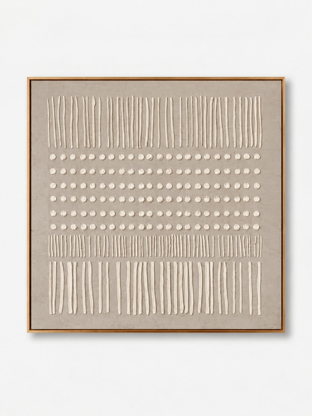 Wabi-Sabi Textured Geometric Wall Art, Quiet Rhythm