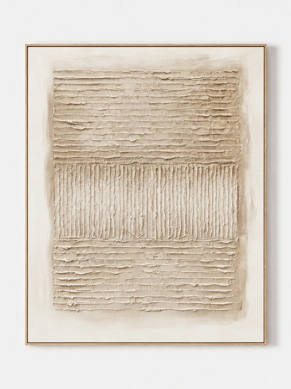 Wabi-Sabi Textured Neutral Abstract Wall Art